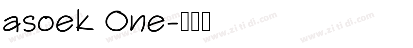 asoek One字体转换